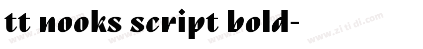 tt nooks script bold字体转换